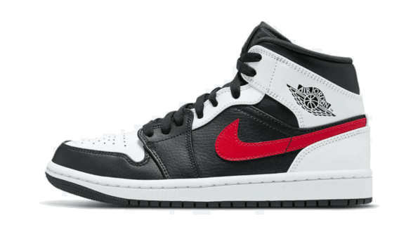 Air Jordan 1 Mid Black Chile Red White Restock
