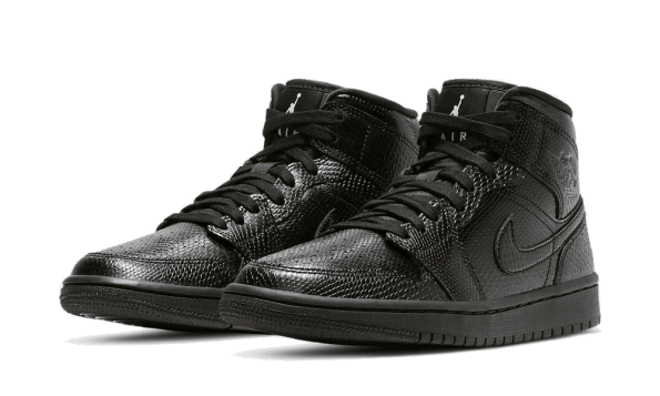 Air Jordan 1 Mid Black Snakeskin (W) Restock