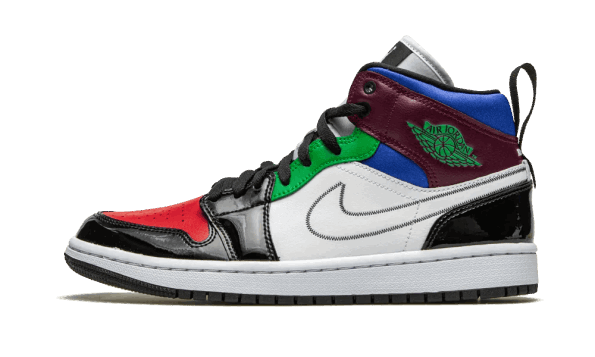 Air Jordan 1 Mid SE Black White Multi-Color (W) Restock