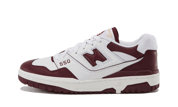 New Balance 550 White Burgundy Restock