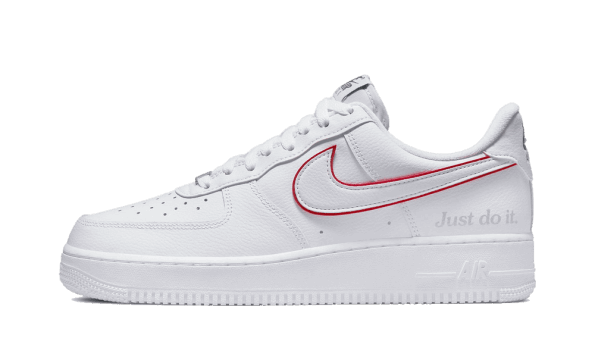 Nike Air Force 1 Low Just Do It White Noble Green Metallic Silver University Red Restock