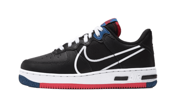 Nike Air Force 1 Low React Black Gym Red (GS) Restock