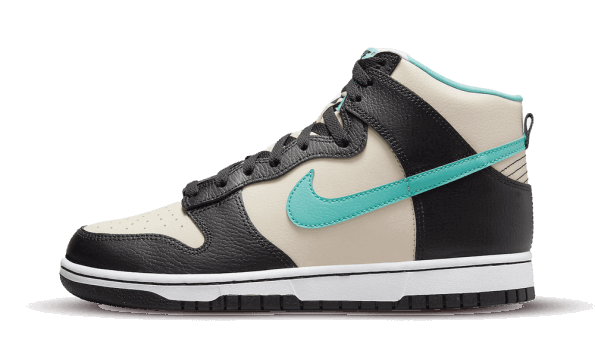 Nike Dunk High EMB Beige Black Teal Restock