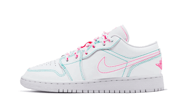 Restock Air Jordan 1 Low White Green Pink (GS)