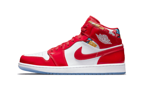 Restock Air Jordan 1 Mid Barcelona Sweater Red Patent