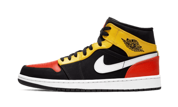 Restock Air Jordan 1 Mid Black Amarillo Orange