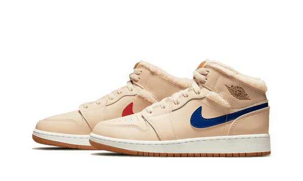 Restock Air Jordan 1 Mid Fleece Pearl White (GS)