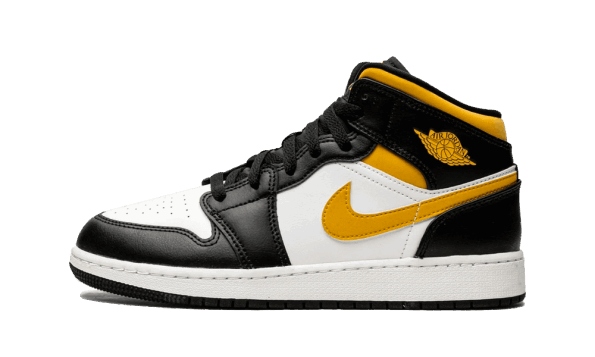 Restock Air Jordan 1 Mid White Pollen Black (GS)