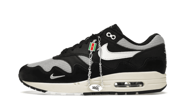 Restock Nike Air Max 1 Patta Waves Metallic Silver White Black (with Bracelet)