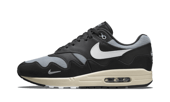 Restock Nike Air Max 1 Patta Waves Metallic Silver White Black (without Bracelet)
