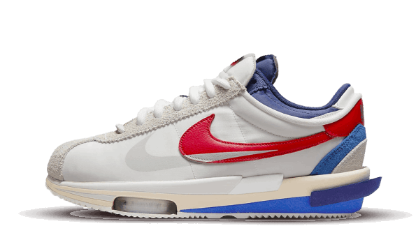 Restock Nike Cortez 40 Sacai White University Red Blue