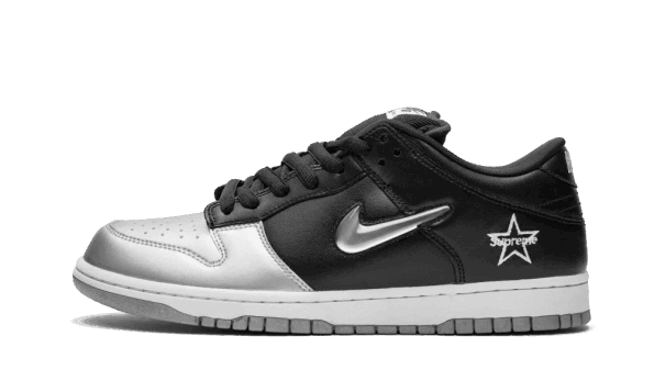 Restock Nike SB Dunk Low Supreme Jewel Swoosh Silver
