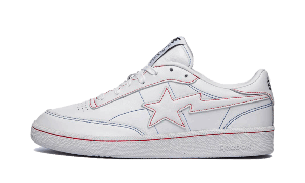 Restock Reebok Club C 85 Bape White Contrast Stitch