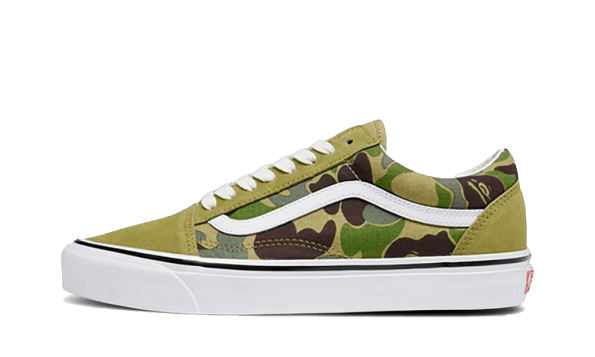 Vans Old Skool 36 DX Bape Green ABC Camo Restock