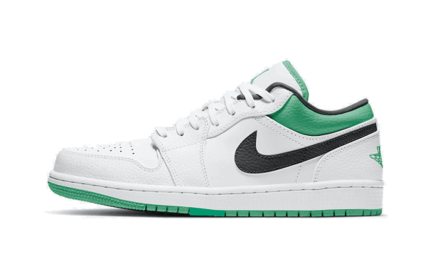Air Jordan 1 Low White Lucky Green Black Restock