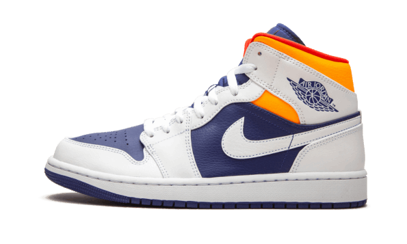 Air Jordan 1 Mid Royal Blue Laser Orange Restock