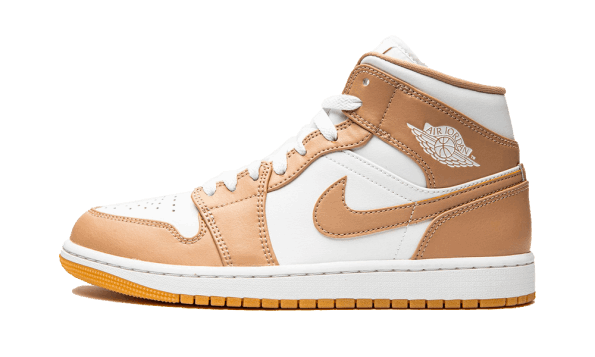 Restock Air Jordan 1 Mid Hemp Tan White