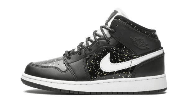 Restock Air Jordan 1 Mid SE Black Glitter (GS)