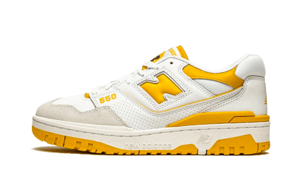 New Balance 550 Sea Salt Varsity Gold Restock