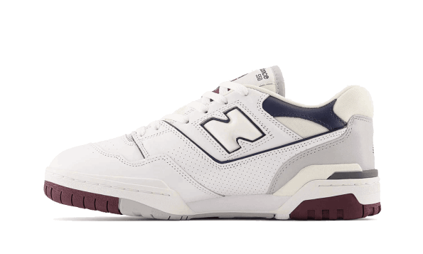 Restock New Balance 550 White Maroon Natural Indigo