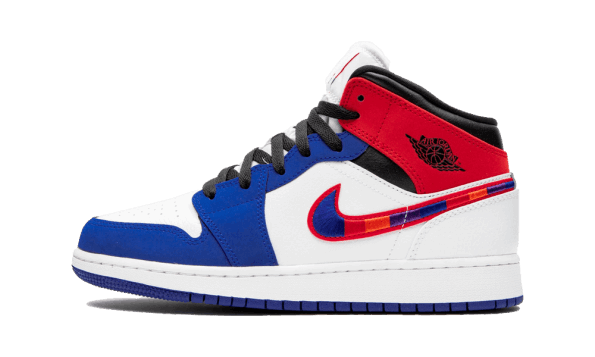 Air Jordan 1 Mid Multi-Color Swoosh (GS) Restock