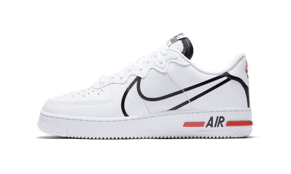 Nike Air Force 1 Low React White Black Red Restock