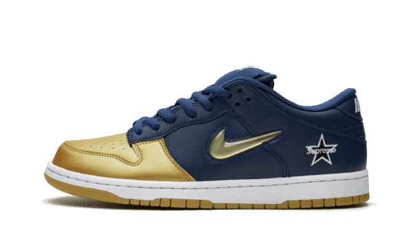 Restock Nike SB Dunk Low Supreme Jewel Swoosh Gold
