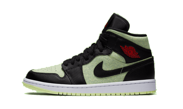 Restock Air Jordan 1 Mid Se Black/chile red-barely volt-white Black