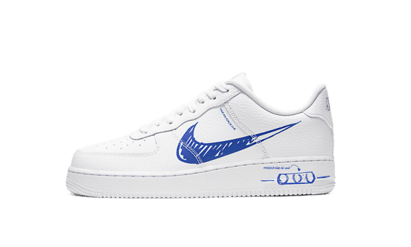 Nike Air Force 1 Low Sketch White Royal Restock