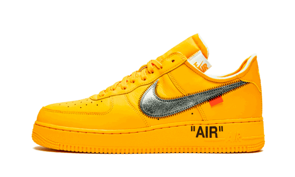 Nike Air Force 1 Low Off-White University Gold Metallic Silver Restock