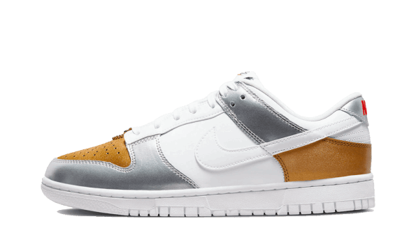 Restock Nike Dunk Low Gold White Silver (W)