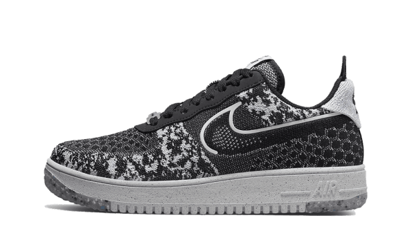 Restock Nike Air Force 1 Low Crater Flyknit Black White Melange