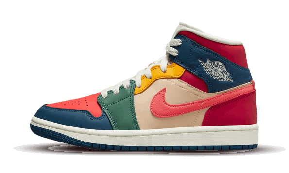 Restock Air Jordan 1 Mid Multi Color 2022 (W)