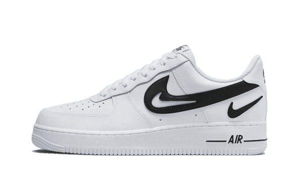 Nike Air Force 1 Low Cut Out Swoosh Black Restock