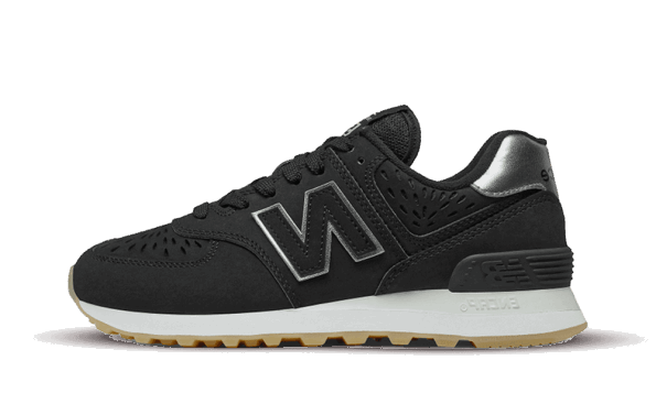 Restock New Balance 574 Black Silver (W)